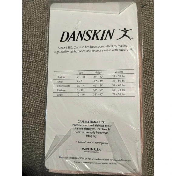 2 Danskin Ultra Shimmery Footed Tights Theat Pink Girl Large Styl 331 Dance Wear - Picture 8 of 9